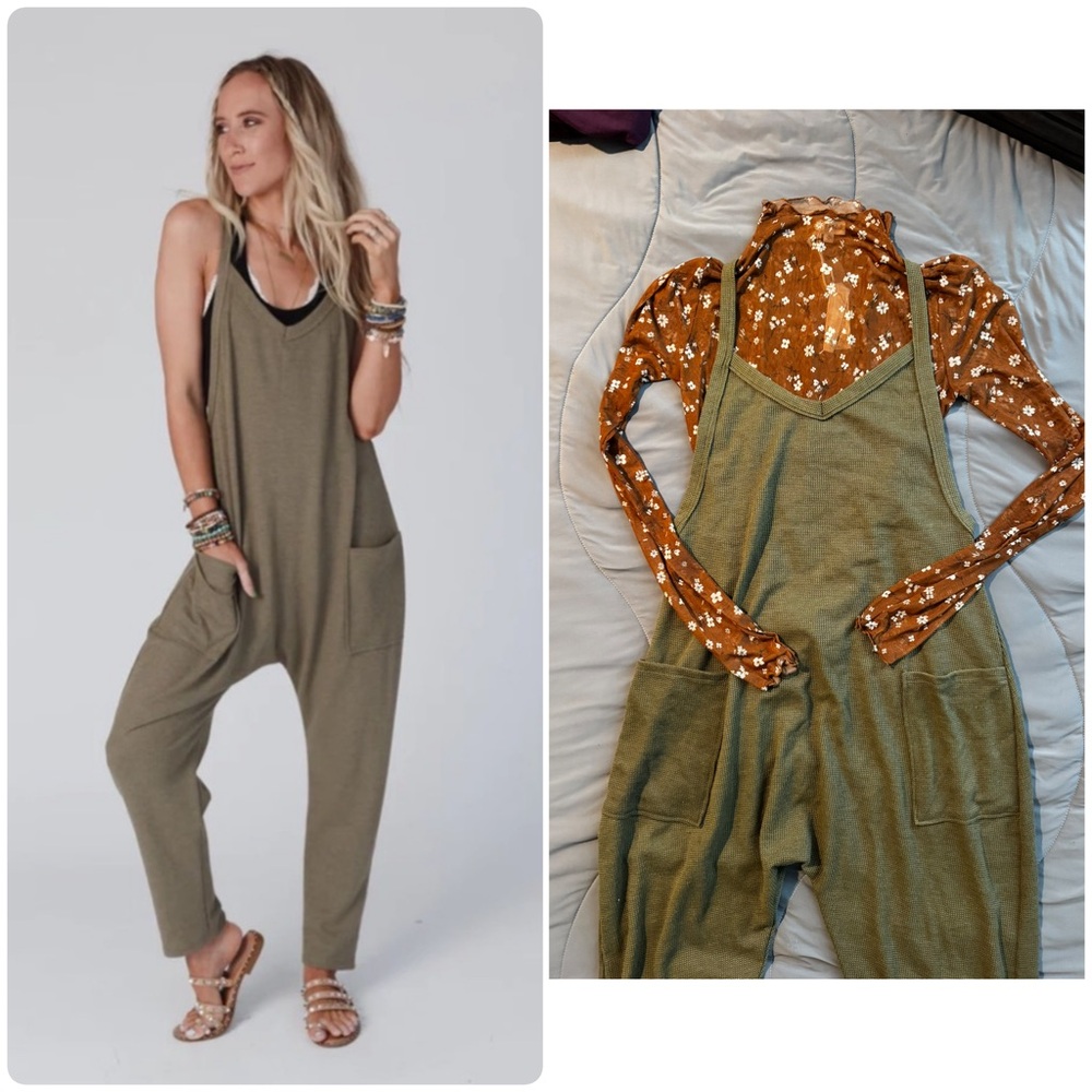 SOLD Hot Shot Harem Jumpsuit Medium
